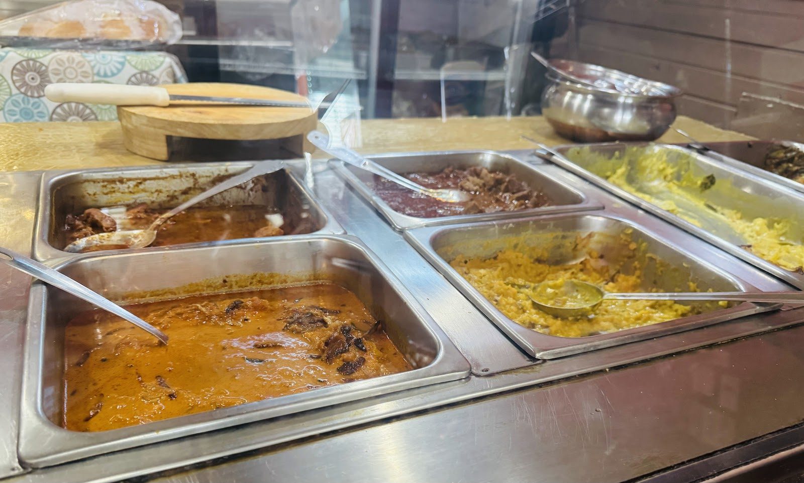 Curries on the counter